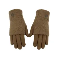 Mănuși damă, Antonio, cu funcție touch și manșetă detașabilă, culoare maro, one size