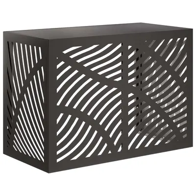 vidaXL Husă pentru aer condiționat Negru 100 x 50 x 70 cm Oțel
