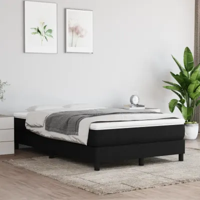 vidaXL Saltea cu arcuri buzunar, fermitate medie, negru, 120x200x20 cm, textil