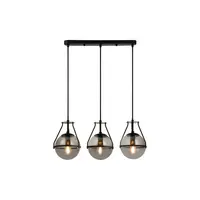 Lampa tavan - Ceiling luminaire DROP 3 , 7134, AC220-240V, 50/60Hz, 3*E27, max.25W, length 68 cm, black