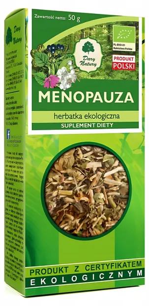 Ceai bio din plante pentru menopauză, 50 g, Dary Natury