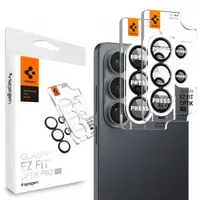 Folie de protectie Camera Spate Spigen GlastR EZ FIT Optik Pro HD pentru Samsung Galaxy S26 Ultra S948, Sticla Securizata, Set 2 bucati, Neagra