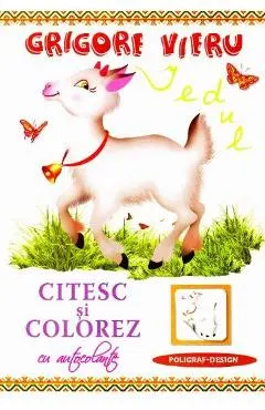 Citesc si colorez cu autocolante: Iedul