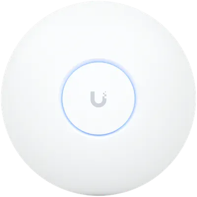 Ubiquiti U7-Pro-Max Ceiling-mounted WiFi 7 AP with 8 spatial streams, 6 GHz support, and a dedicated spectral scanning engine fo