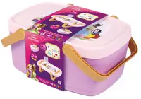 Set de joacă 2 în 1 Smoby - Coș de picnic Disney Princess, cu 14 accesorii