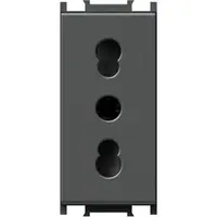 Modul Priza simp 16A 1m antracit negru, TEM Modul TEM-VM30AT-U