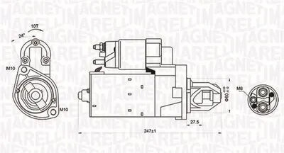Electromotor (12v, 1,4kw) Mercedes C (cl203), C T-Model (s202), C T-Model (s203), C (w202), C (w203), C (w204), Clk (a208), Clk (a209), Clk (c208), Clk (c209), E T-Model (s210) 2.4-5.5 Dupa 1996