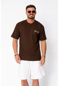 Tricou Mona Lisa imprimat Brown 22050 - Maro