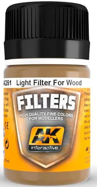 Produs eroziv AK Interactive - Ochre for Sand/Light Filter for Wood (AK261) (35 ml)