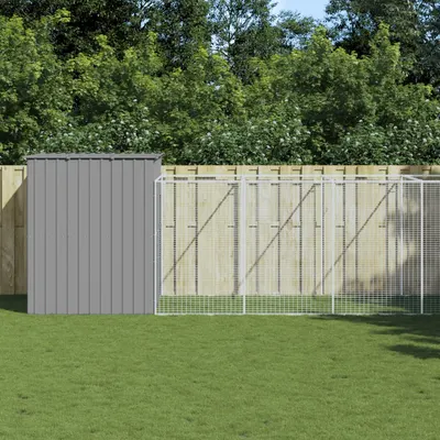 Gossi cusca de caine & tarc gri deschis 214x661x181cm otel galvanizat