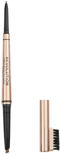 Makeup Revolution Creion pentru sprâncene 3 în 1, Balayage Ash Brown
