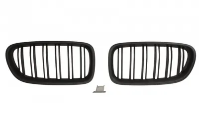 Grila radiator fata (set; Set 2 bucati, M-PAKIET, negru-mat) potrivit BMW 5 (F10), 5 (F11) 2.0-4.4 06.09-02.17 12.09-06.13