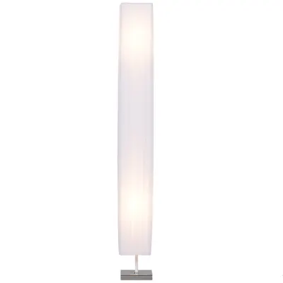 HOMCOM Lampă de Podea cu Design Modern pentru Living, 14x14x120 cm, Alb | Aosom Romania