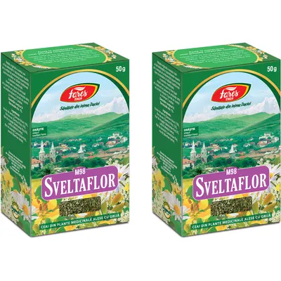 Pachet Ceai pentru Slabit Sveltaflor (M98) 50g + 50g