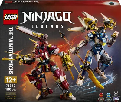 Constructor LEGO Ninjago - Gemeni roboți-titani (71870)