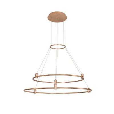 Sistem iluminat pe sina DECORATIVE MAGNETIC Magnetic Circular Structure Satin Auriu Aluminiu IP20 Included Driver 200 Wat AC220-240V Output 24V DC