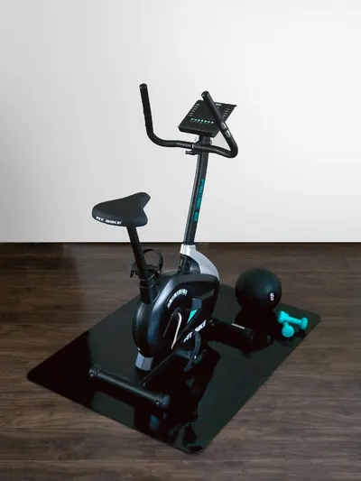 Covoraș de protecție pentru echipament de fitness 120x150 cm - Negru