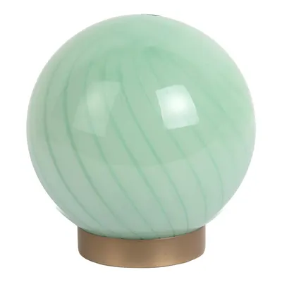 Veioză verde-deschis cu abajur din sticlă (înălțime 17 cm) Summer Globe – Leitmotiv