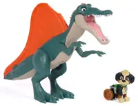 Jucărie interactivă Spin Master Paw Patrol - The Dino Movie, Rise & Roll Dino, cu figurină Rex