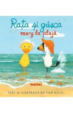 Rata si gasca merg la plaja