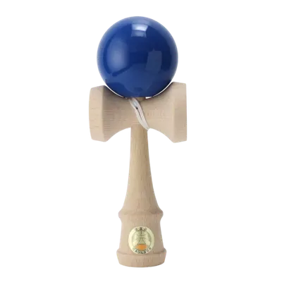 Joc de indemanare din lemn Kendama Ozora, 18 cm - Albastru