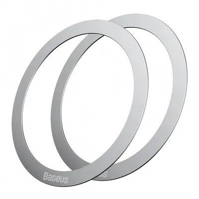 Sticker Metalic Baseus Halo, Set 2 bucati, Argintiu PCCH000012