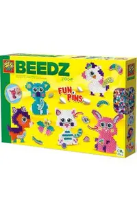 Joc creativ. Set margele de calcat. Funpins animale cu glitter