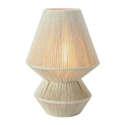 Veioză în culoare naturală cu abajur textil (înălțime 34 cm) Razzo – Markslöjd
