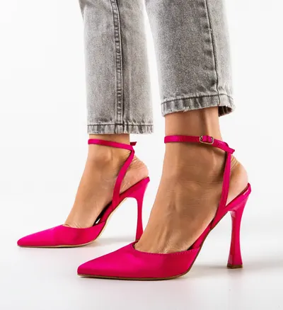 Pantofi cu toc Lizor Fuchsia