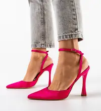 Pantofi cu toc Lizor Fuchsia