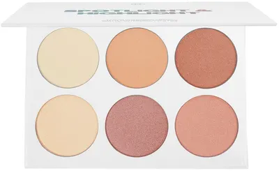 BH Cosmetics - Paletă iluminatoare Spotlight & Highlight, 6 culori