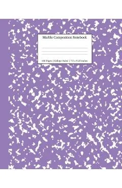 Marble Composition Notebook College Ruled: Lavender Marble Notebooks, School Supplies, Notebooks for School