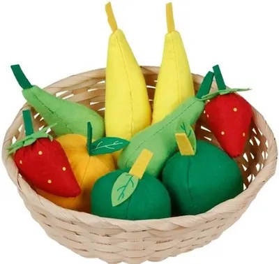 Set joc Goki - Fructe pâslă într-un coș