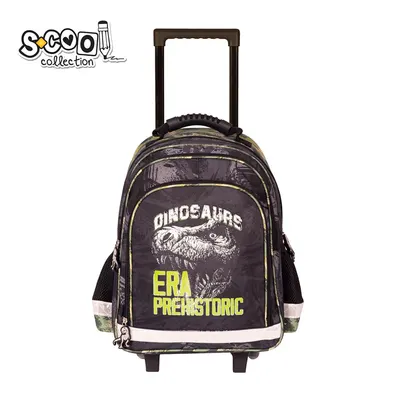 Ghiozdan trolley, Dino, 38x29x14 cm, S-Cool