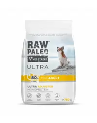 RAW PALEO Ultra Turkey Mini Adult 750g pentru caini adulti de rasa mica, curcan