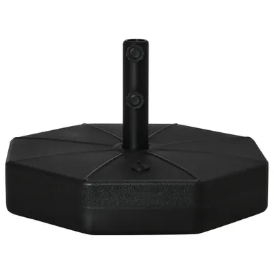 Outsunny Bază pentru Umbrelă din Plastic cu Stâlpi de Ø38/48 mm, Ø60x36 cm, Negru | Aosom Romania