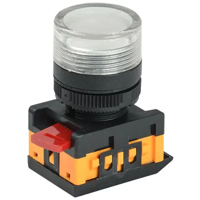 Lampa semnalizare AL-22TE d22mm transparent neon /240V cylinder