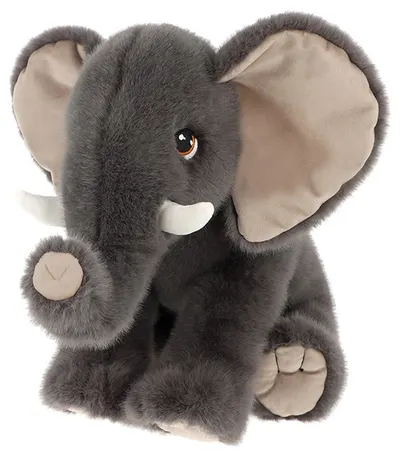 Jucărie de pluș cu clemă Keel Toys Keeleco – Pui de elefant, 18 cm