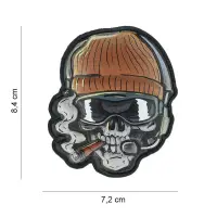 Patch 3D PVC Skull Beanie Warrior – UV - Default Title