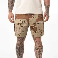 Pantaloni Tactici Scurti Helikon-Tex Cargo EDC - CHOC CHIP DESERT CAMO / S