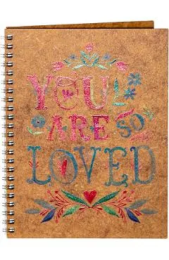 Agenda din lemn: You are so loved