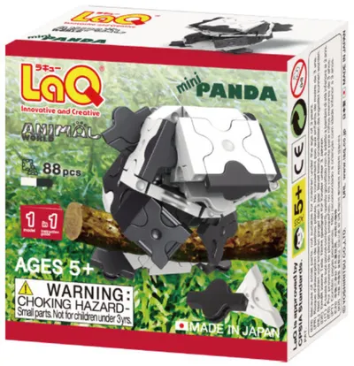 Constructor pentru copii LaQ Animal World - Panda, 88 piese