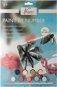 Set de pictură cu numere Grafix - Flamingo