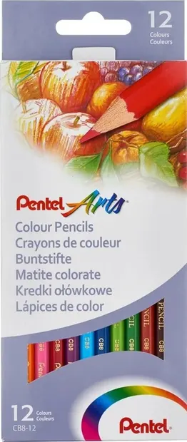 Creioane colorate Pentel - Arts, 12 culori