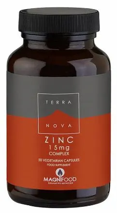 Zinc Complex, 15 mg, 50 capsule, Terra Nova