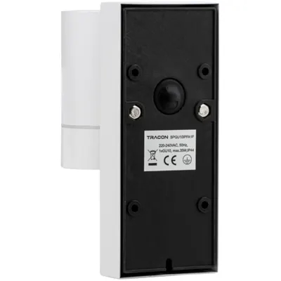 Corp ilum. spot pt.perete ext., senz.crepuscular, alb 100-240VAC, 50Hz, 1xGU10, max.35W, 30lux, IP44