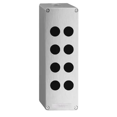 Cutie Metalica Turnata - Xap-G - Ø22 - Placa Frontala 80X220Mm - 8 Decupari
