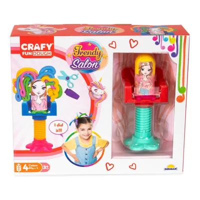 Set de coafat din plastilina, Crafy, 15 piese
