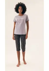 Pijama dama Naturaleza Hendereson lavanda - gri