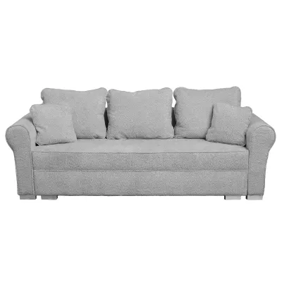 Canapea extensibila SARA N, 3 locuri, cu lada depozitare, gri inchis, 235x90x75 cm